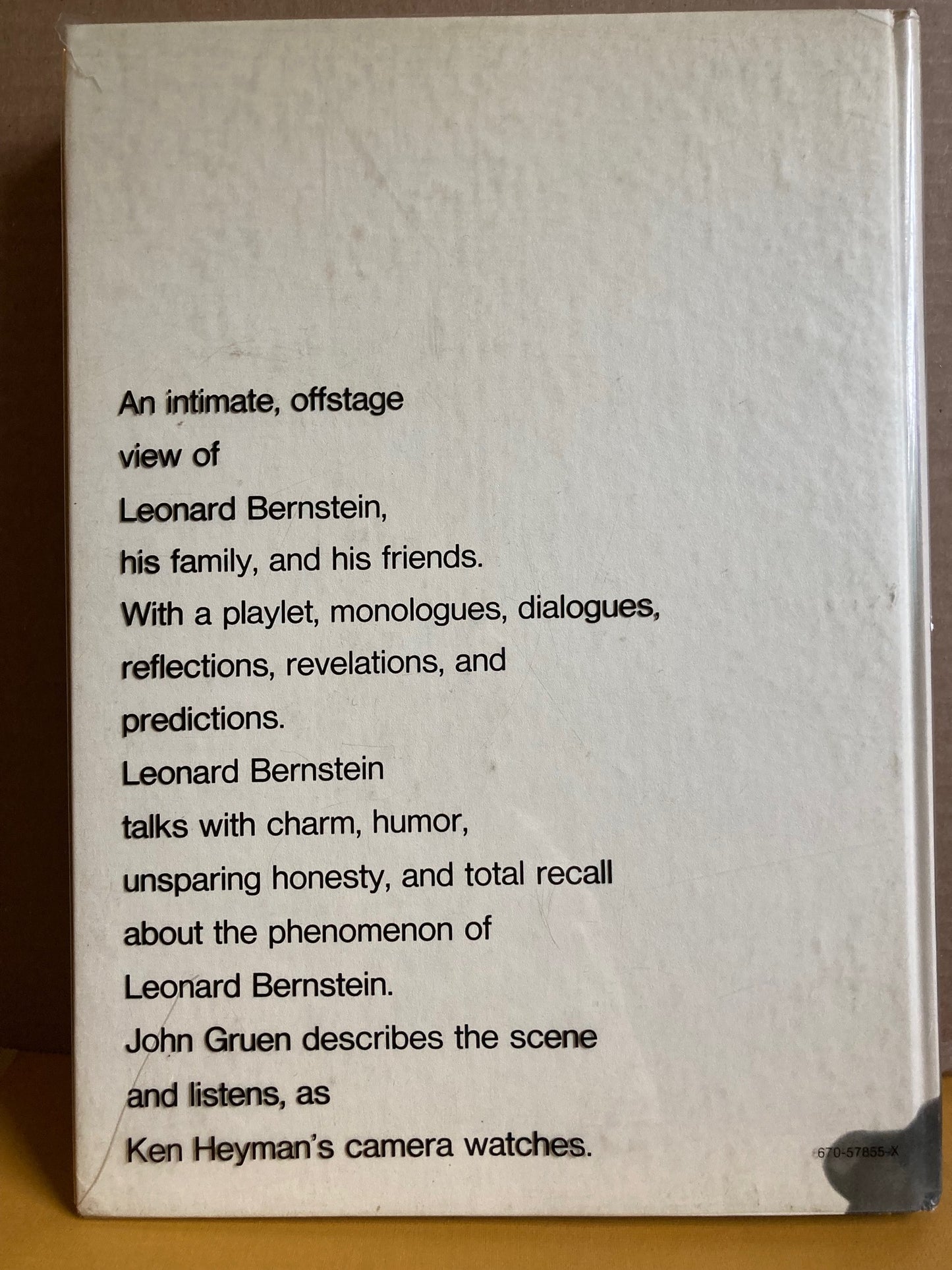 Heyman, Ken, photos. The Private World of Leonard Bernstein by John Gruen, photographs by Ken Heyman.