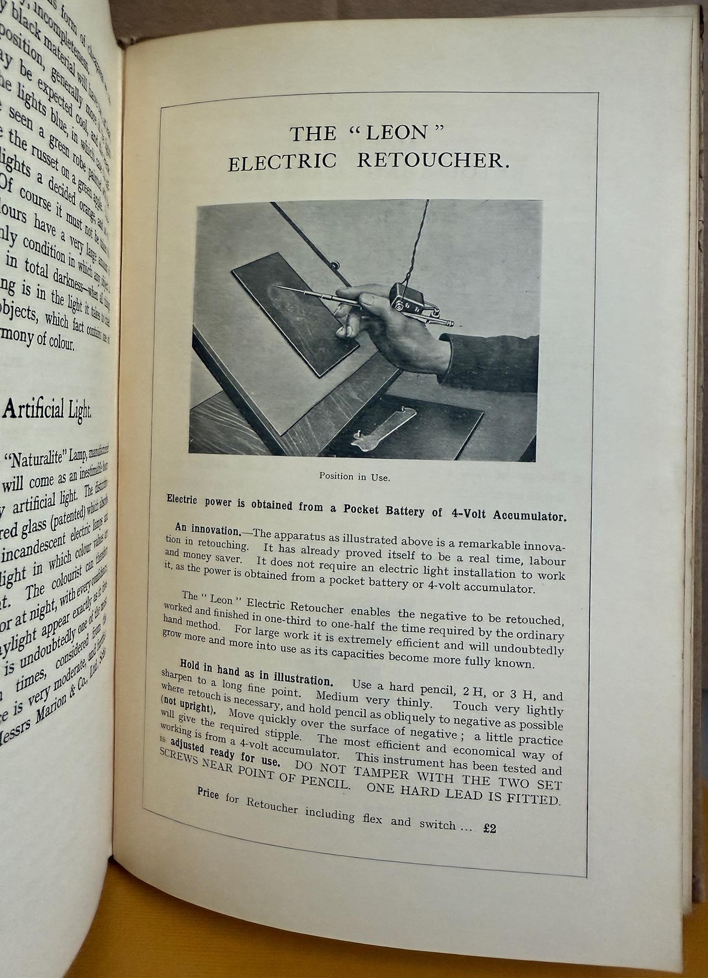 Retouching. The Art of Retouching Negatives and Finishing and Colouring Photographs by Robert Johnson. Eleventh Edition.