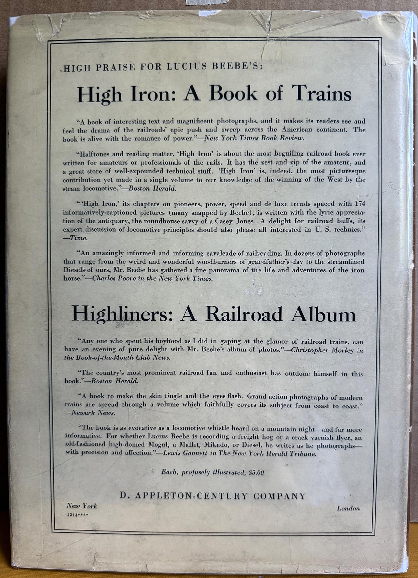 Beebe, Lucius. Trains in Transition by Lucius Beebe.