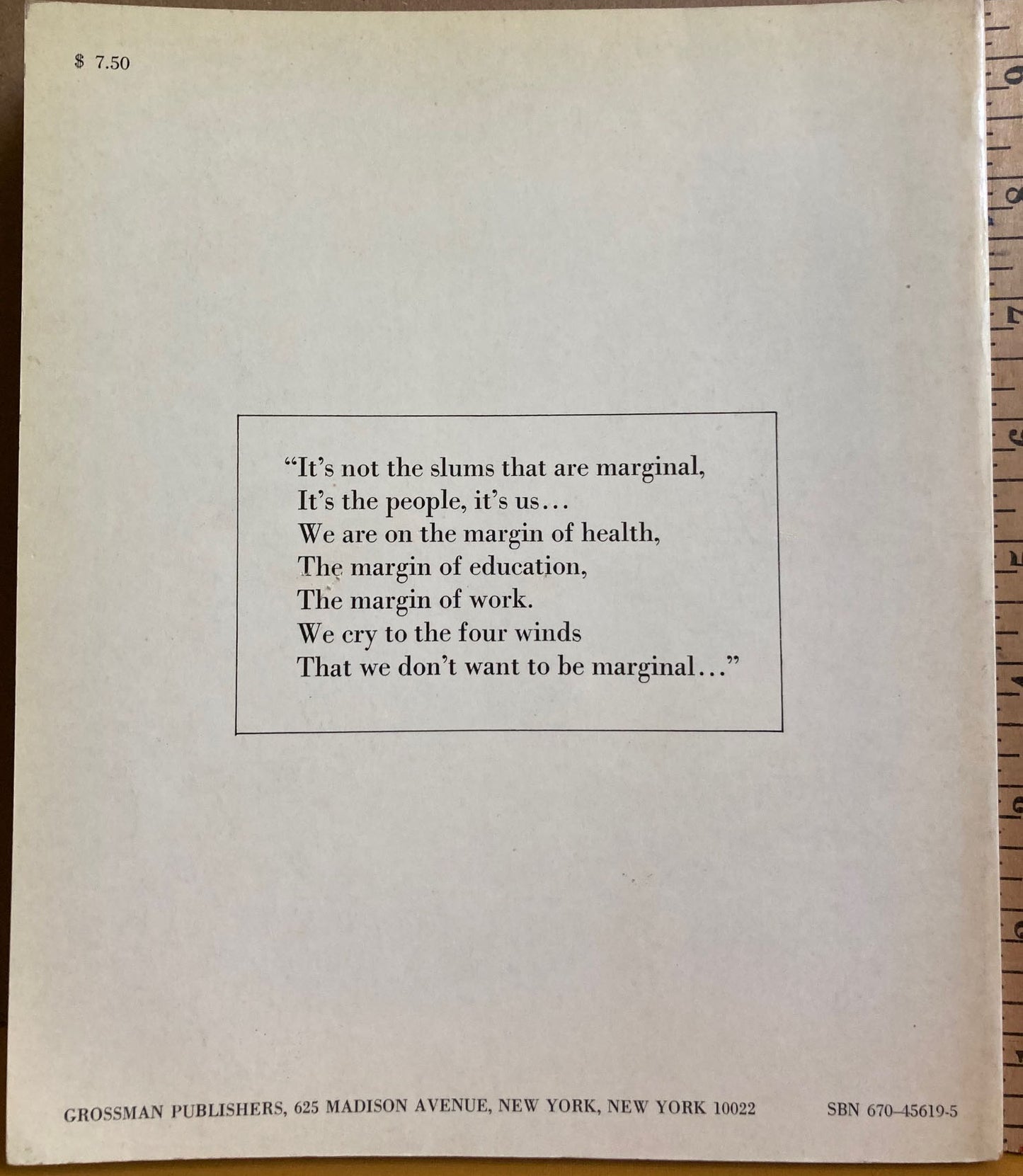 Capa, Cornell. Margin of Life: Population and Poverty in the Americas by Cornell Capa and J. Mayone Stycos.