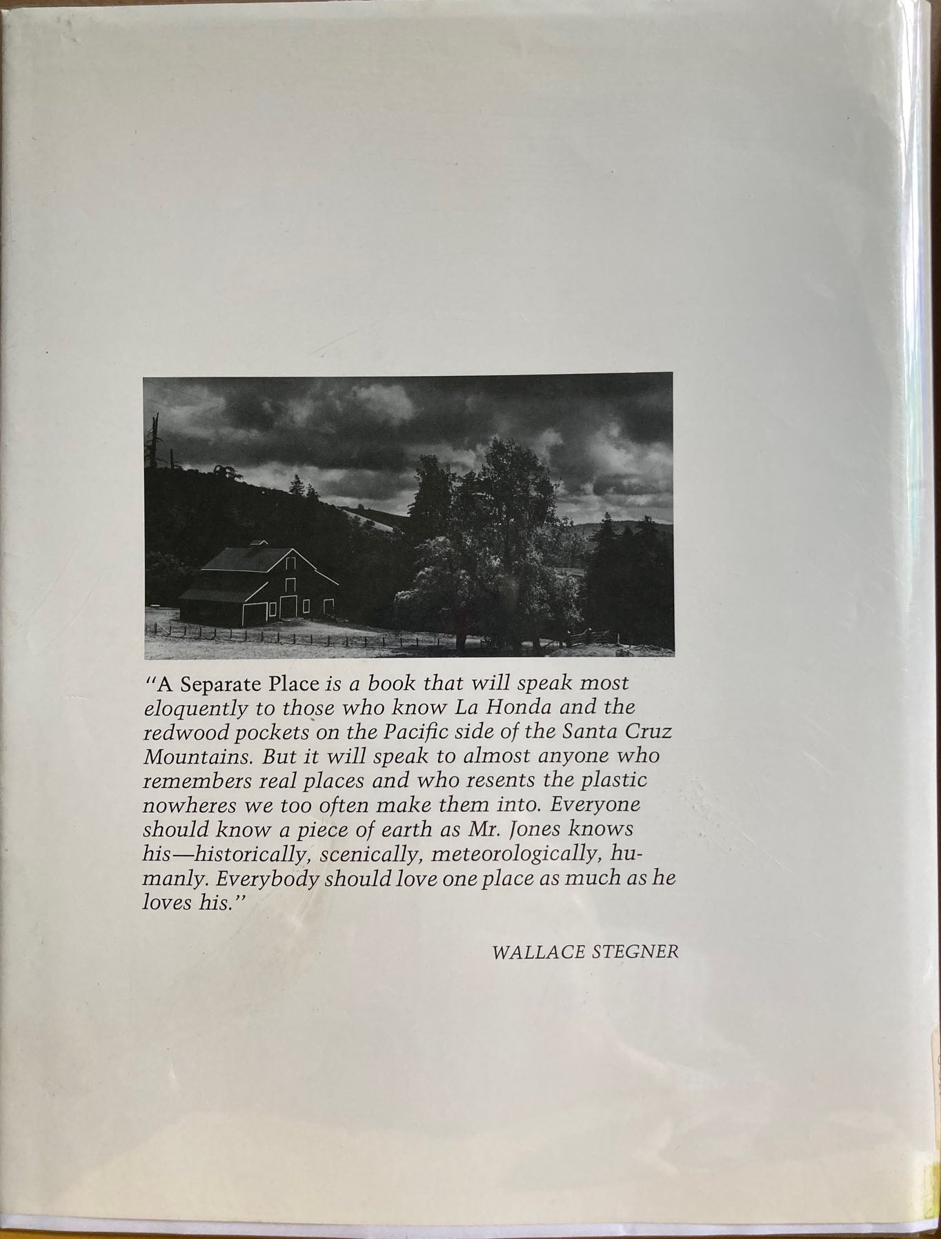 Friedman, Susan. A Separate Place. Photographs by Susan Friedman. Text by Charles Jones.