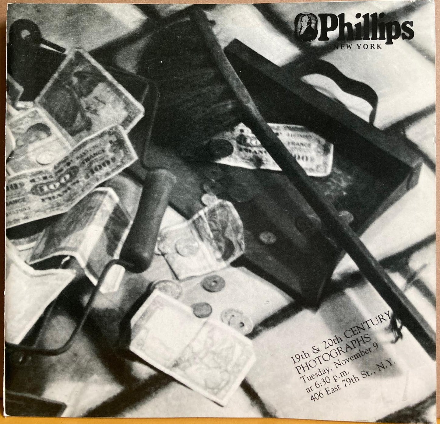 Auction Catalogs. Phillips New York. Five Photography auctions, 1979, 1981, 1982.