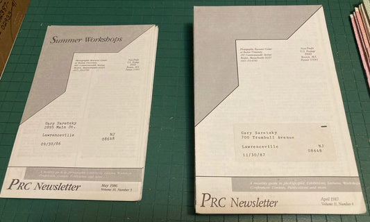 Photographic Resource Center Newsletters, 1986–1997. 100+ issues.