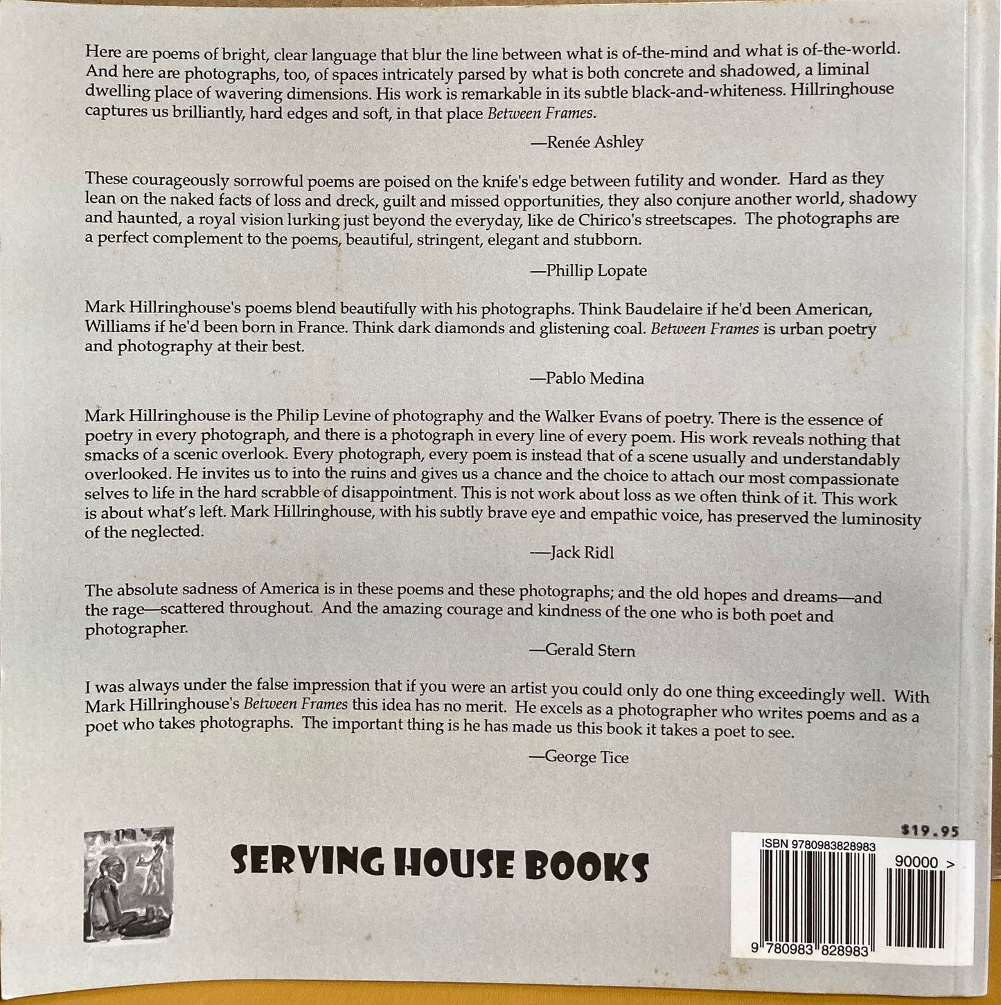 Hillringhouse, Mark. Between Frames: Poems & Photographs by Mark Hillringhouse.