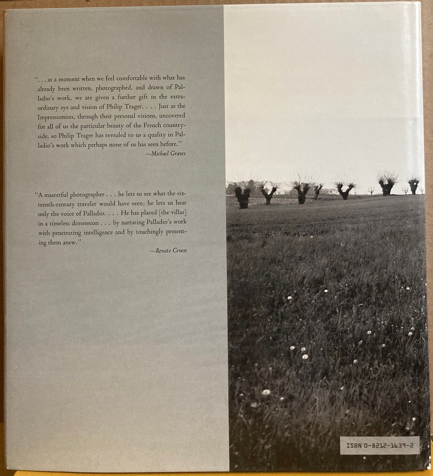 Trager, Philip. The Villas of Palladio. Photographs by Philip Trager. Text by Vincent Scully.