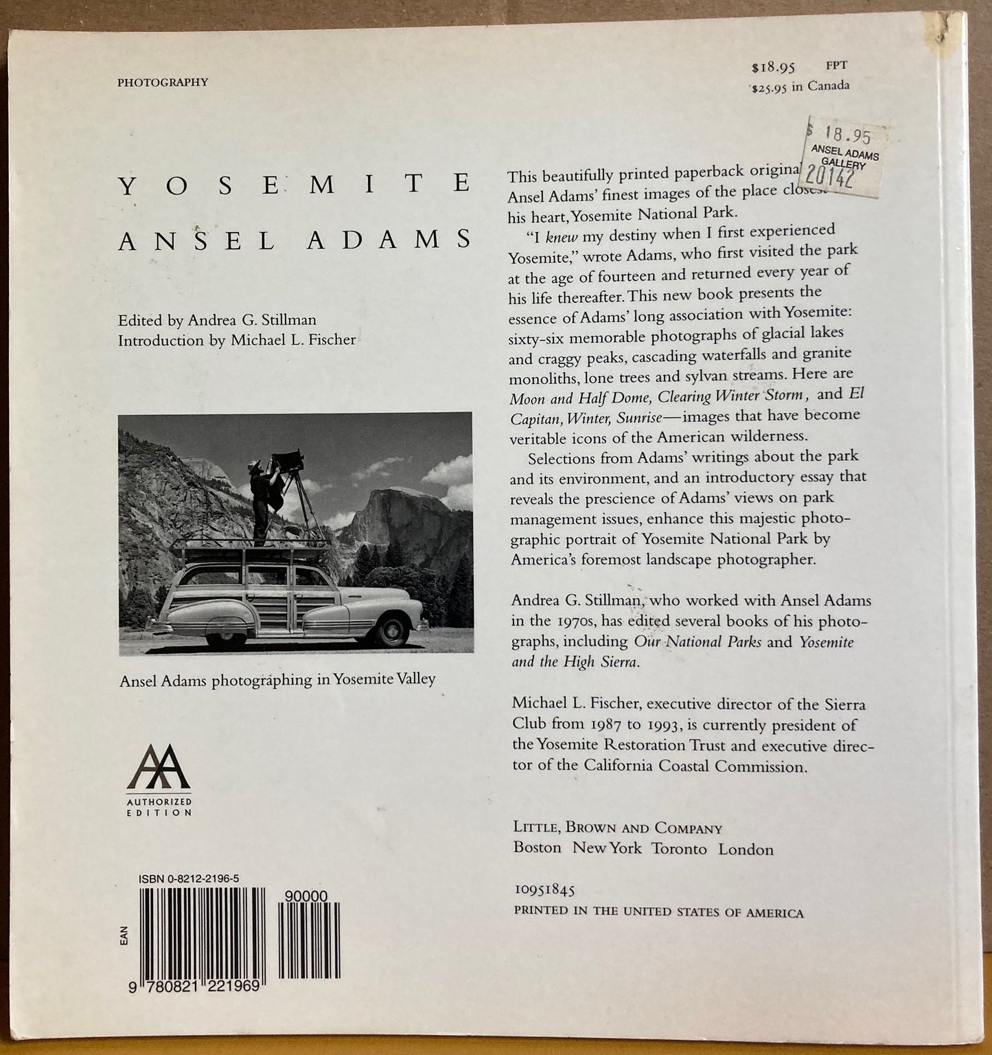 Adams, Ansel. Yosemite: Ansel Adams.