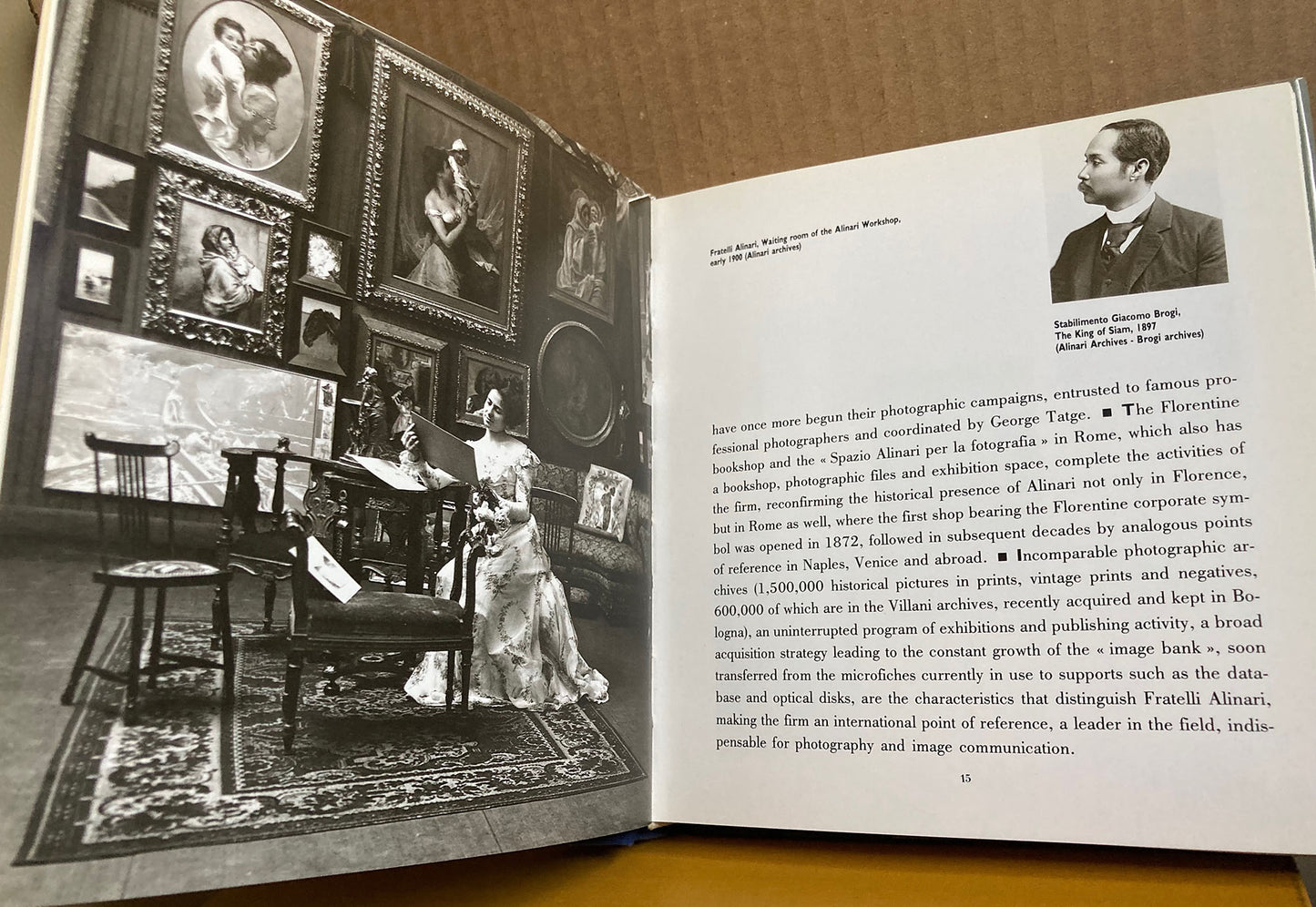 Fratelli Alinari. Major photographic firm founded in Florence, Italy, in 1852 with more than a million photographs in its archives.
