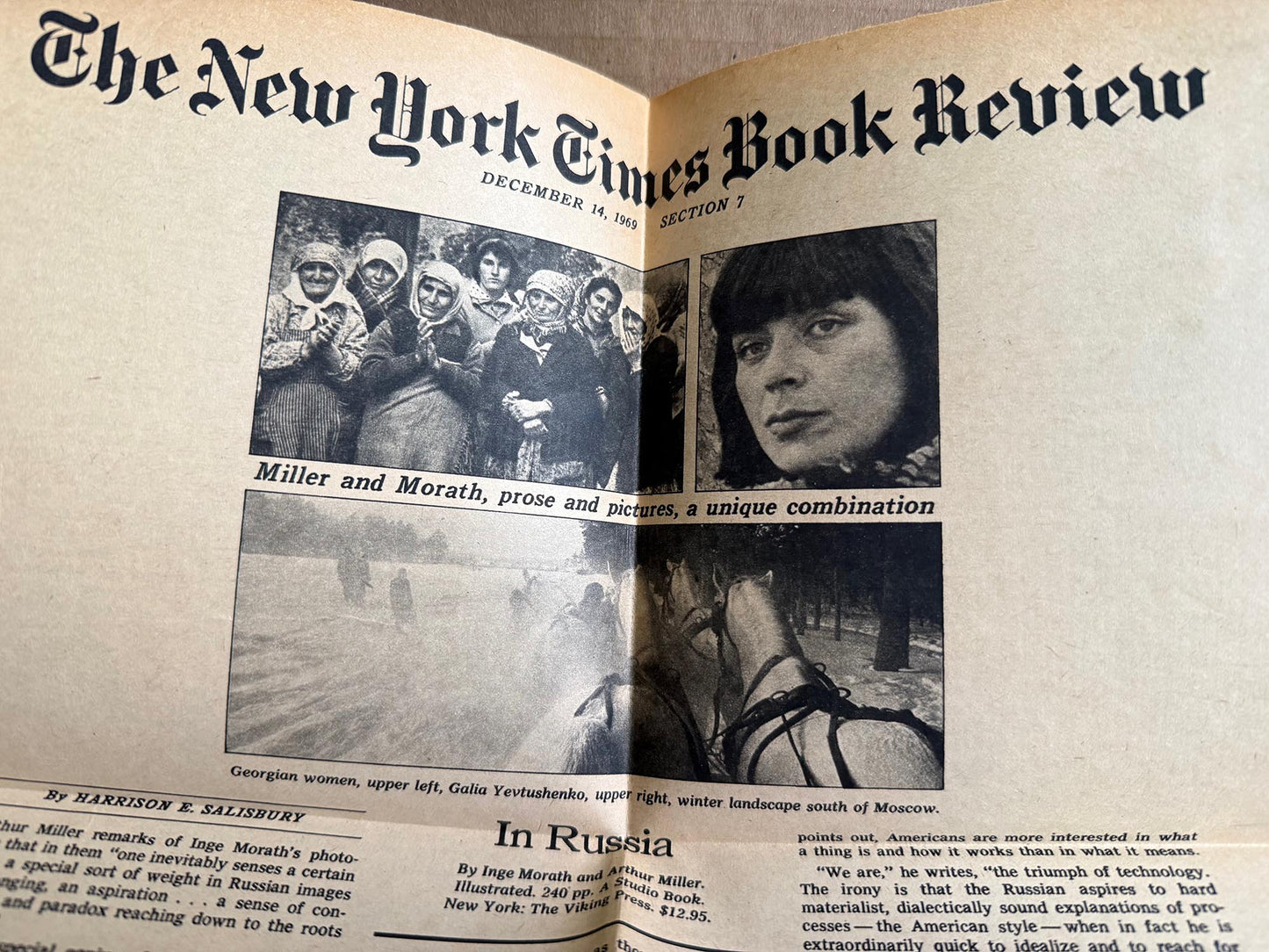 Morath, Inge. In Russia by Inge Morath. With dust jacket.