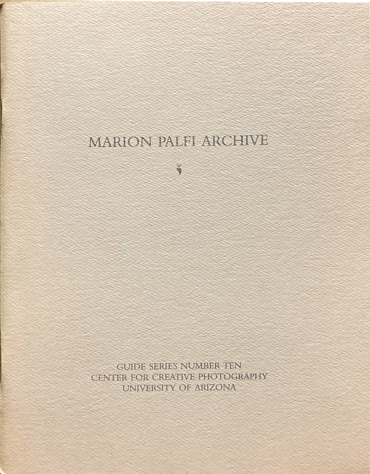 Palfi, Marion. Marion Palfi Archive.