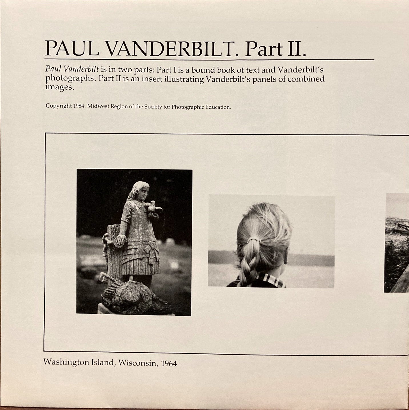 Vanderbilt, Paul. Paul Vanderbilt. Parts I and II.