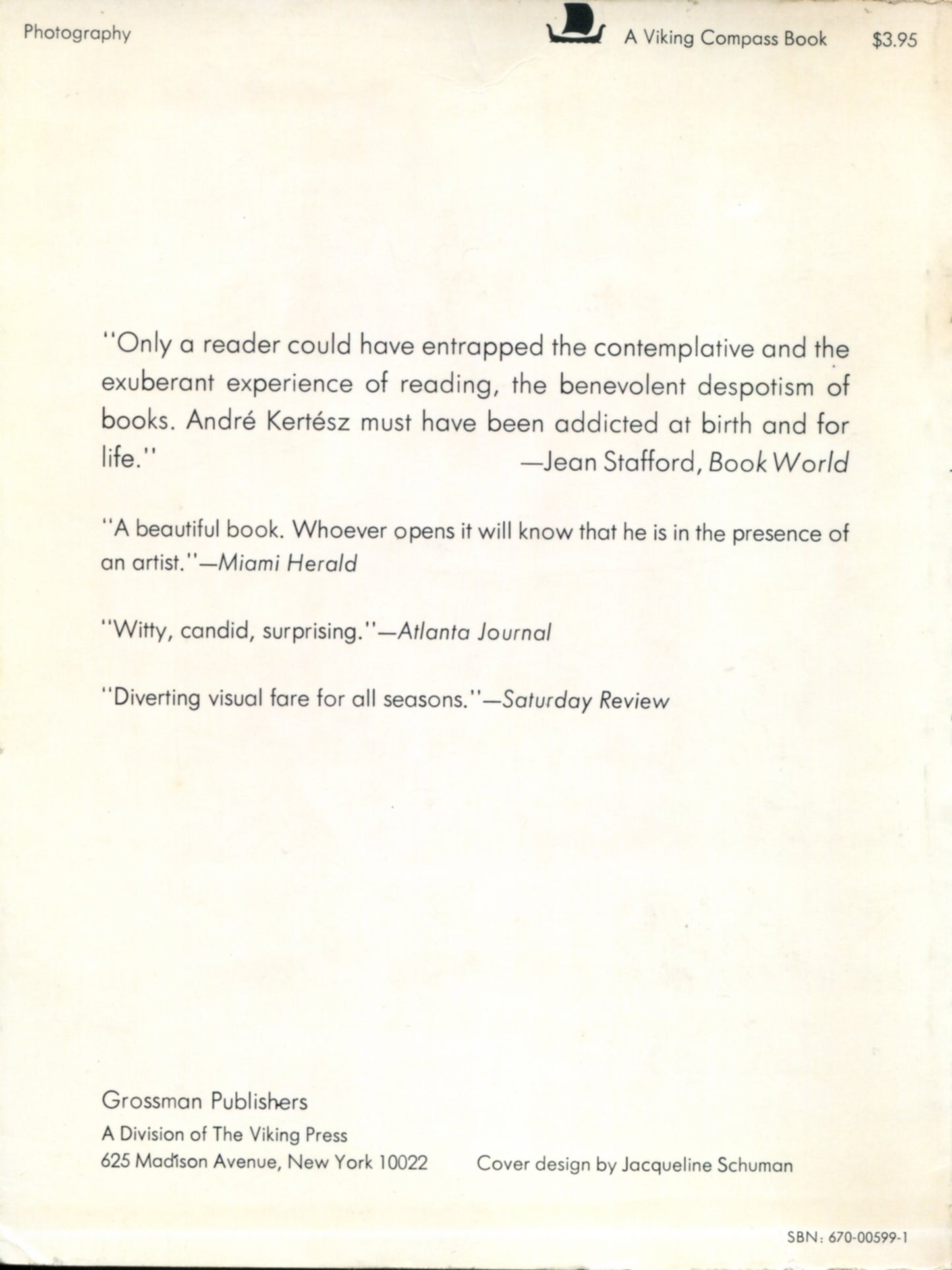 Kertesz, Andre. On Reading by Andre Kertesz.