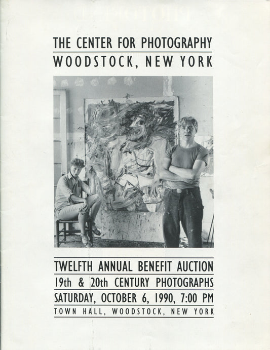 Auction Catalog. Twelfth Annual Benefit Auction. 19th & 20th Century Photographs. Saturday, October 6, 1990. Town Hall, Woodstock, New York.