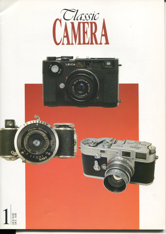 Classic Camera 1.  February 1997. Leica, Contax, et al. Edited by Paolo Namias.