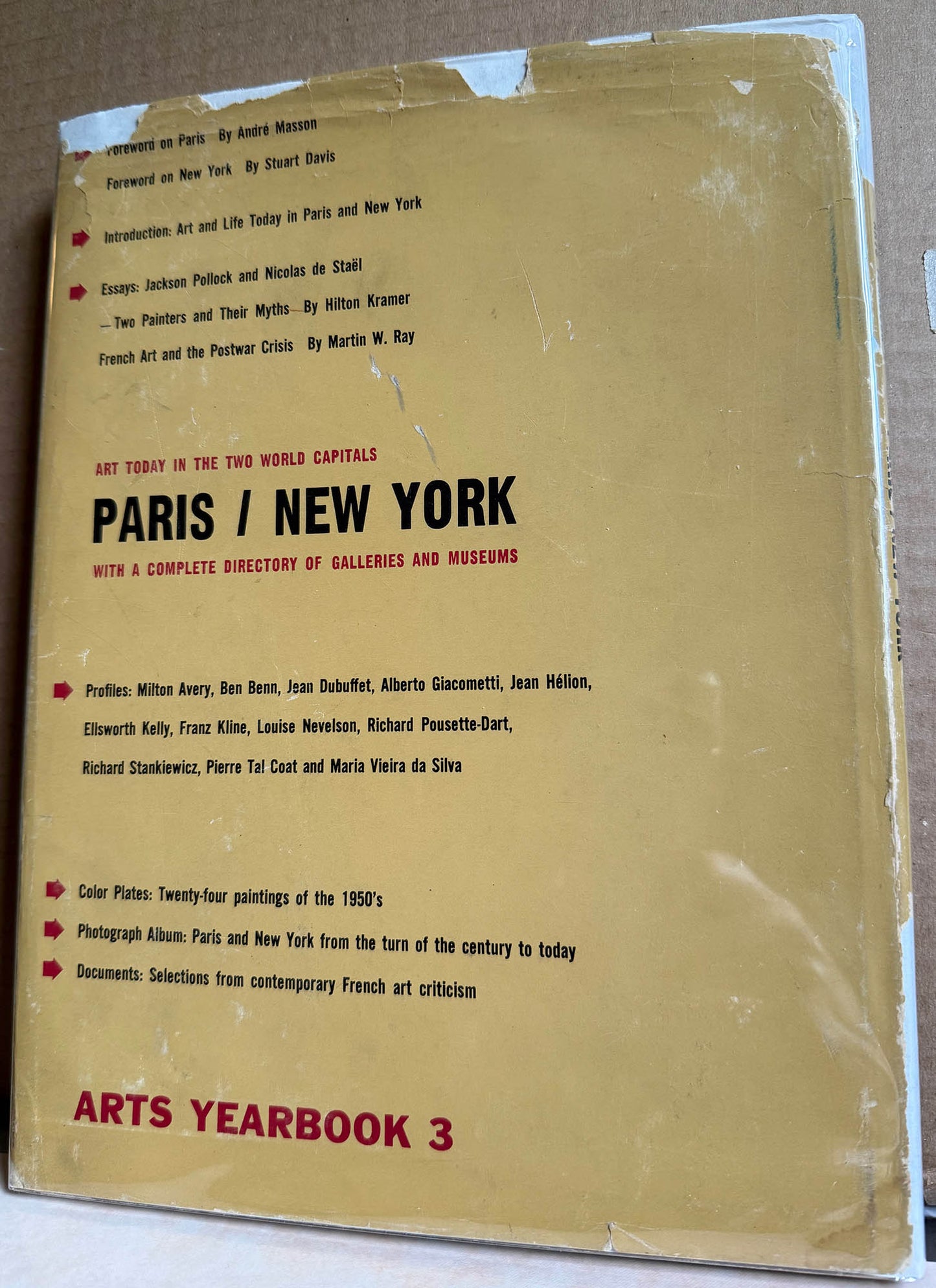 Paris/New York. Arts Yearbook 3. Robert Frank, Edward Steichen, Lewis Hine, et al.