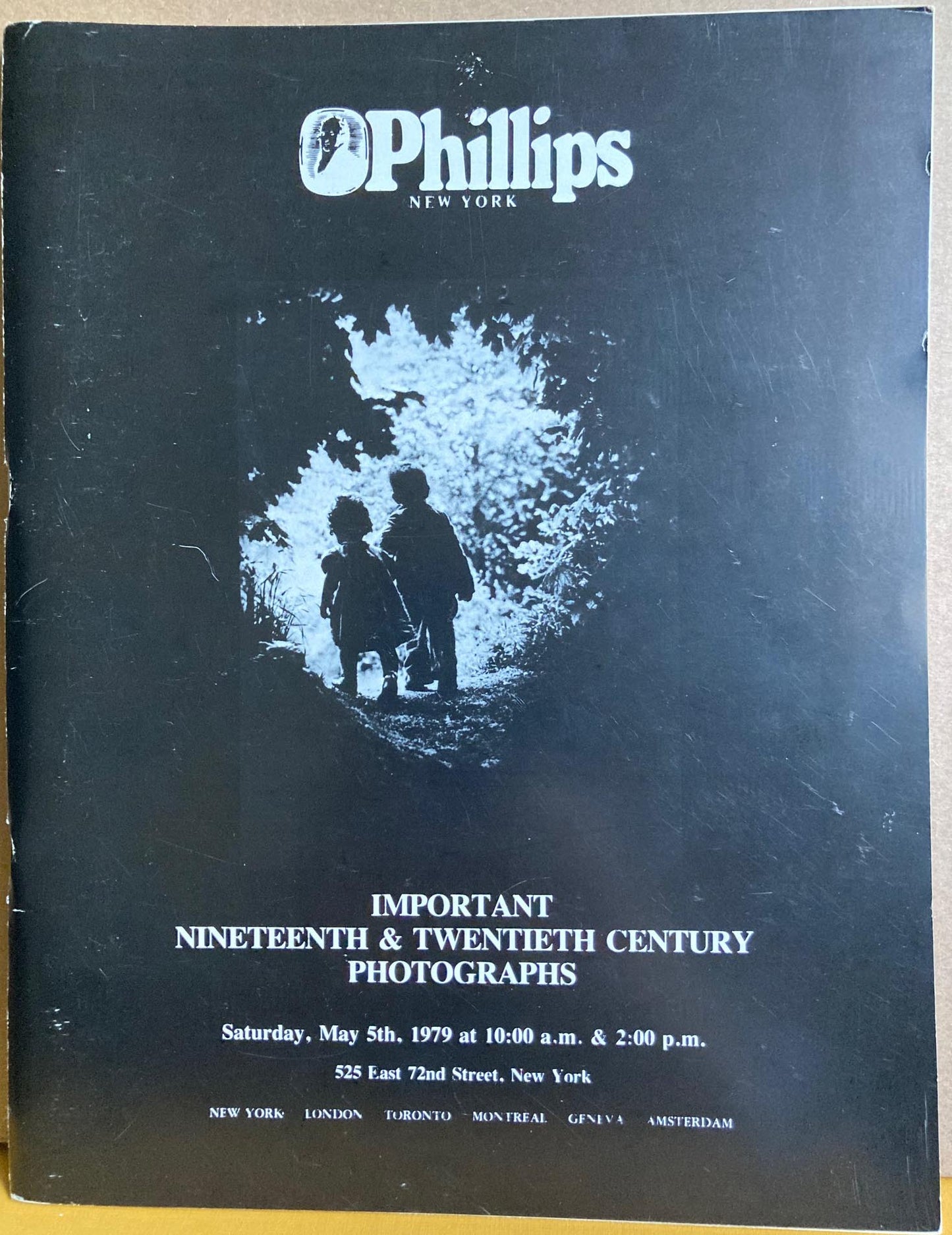 Auction Catalogs.  Phillips New York. Five Photography auctions, 1979, 1981, 1982.