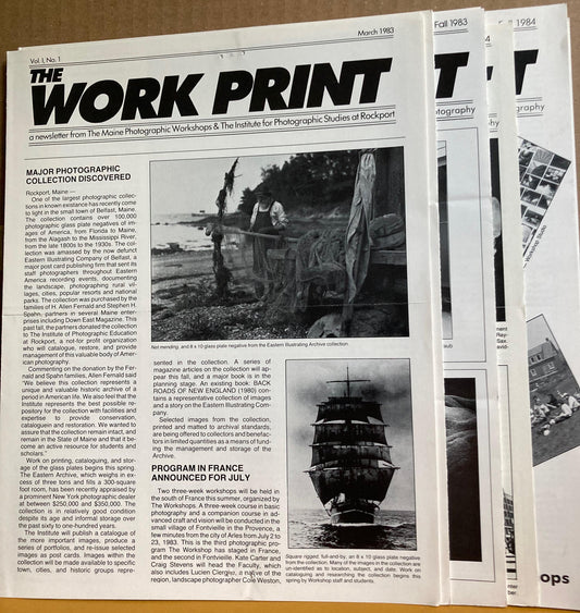 Maine Photographic Workshops, 19 publications, 1979–1990.