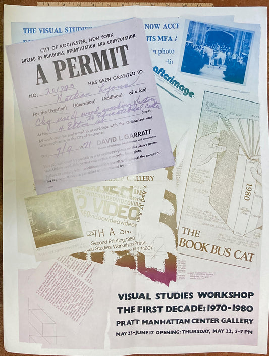 Visual Studies Workshop. Tenth Anniversary Poster and 6 other publications, 1977-1980s.