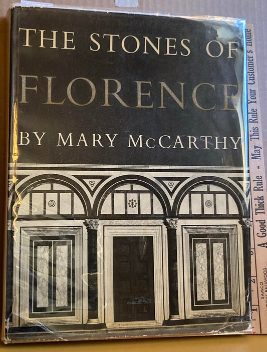 Hofer, Evelyn. The Stones of Florence by Mary McCarthy, with photographs by Evelyn Hofer.