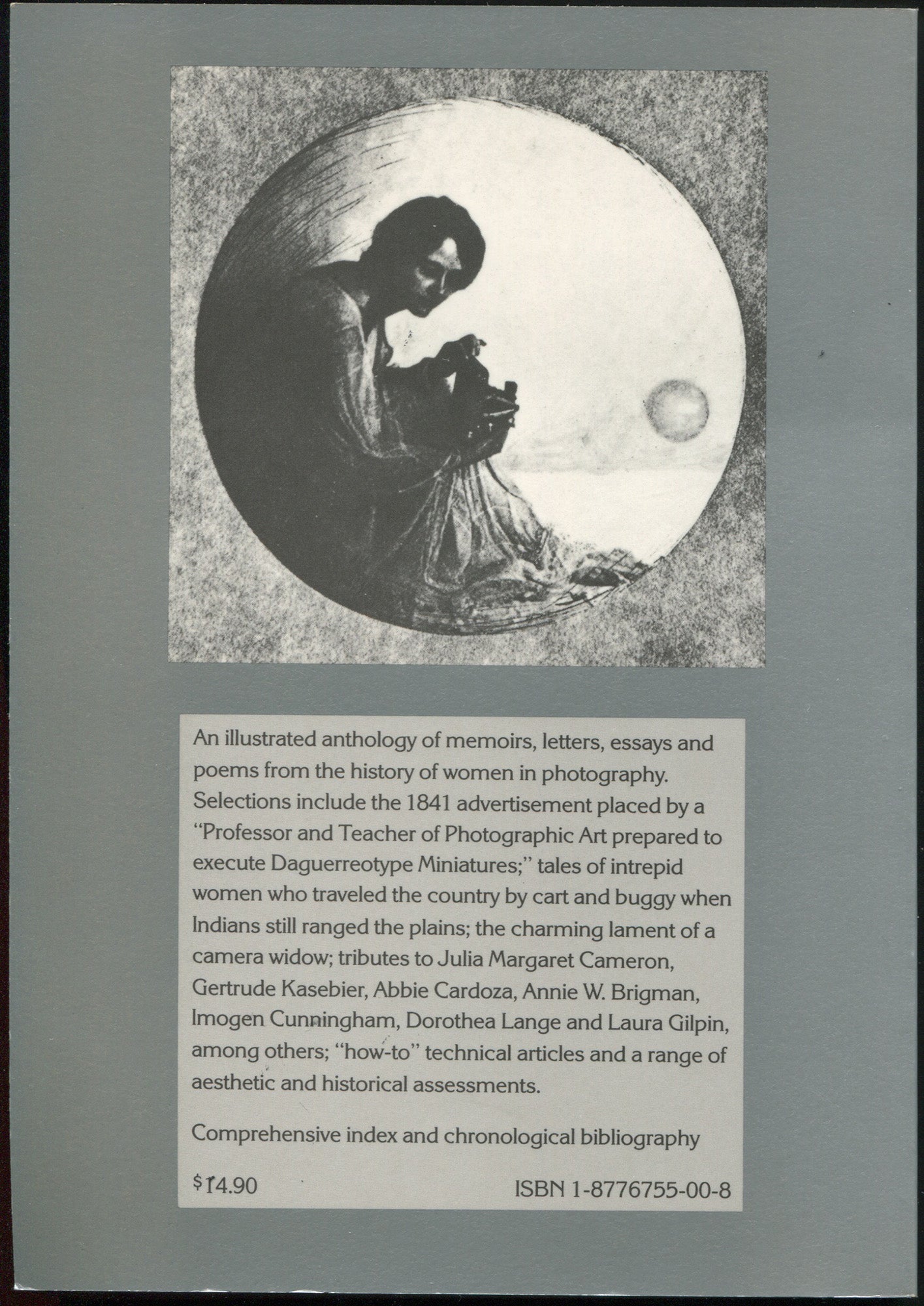 Women Photographers. Camera Fiends & Kodak Girls: 50 Selections by and about Women in Photography, 1840–1930, edited by Peter E. Palmquist.