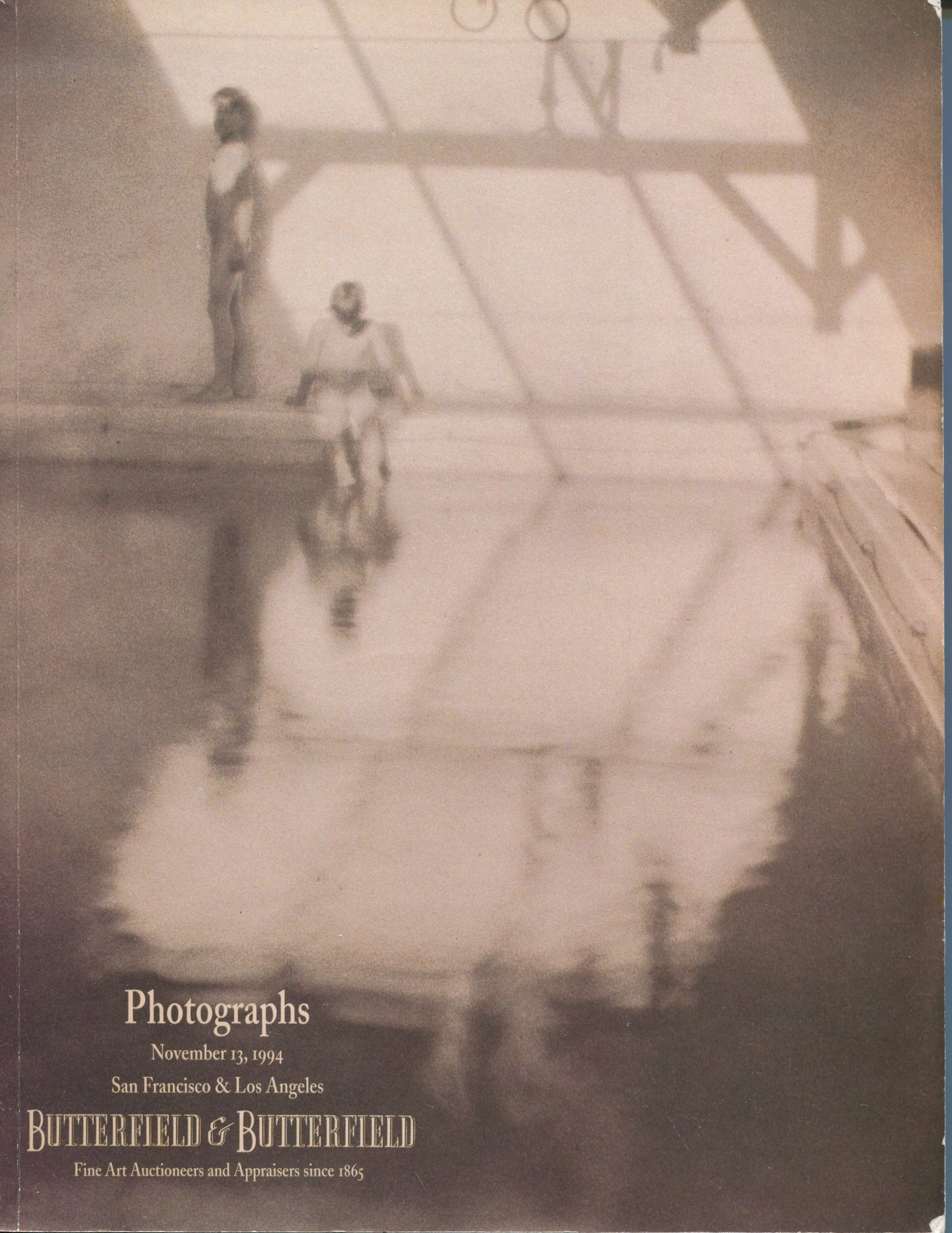 Auction Catalog. Photographs. November 13, 1994. San Francisco & Los Angeles, Butterfield & Butterfield.