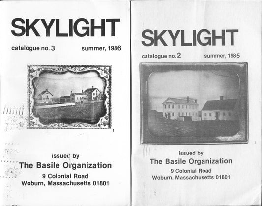 Four Sales and Auction Catalogs of Antique Photographica. Skylight no. 2, no. 3, and no. 4, 1986-1987, and RoBerta  B. Etter, June 1984.