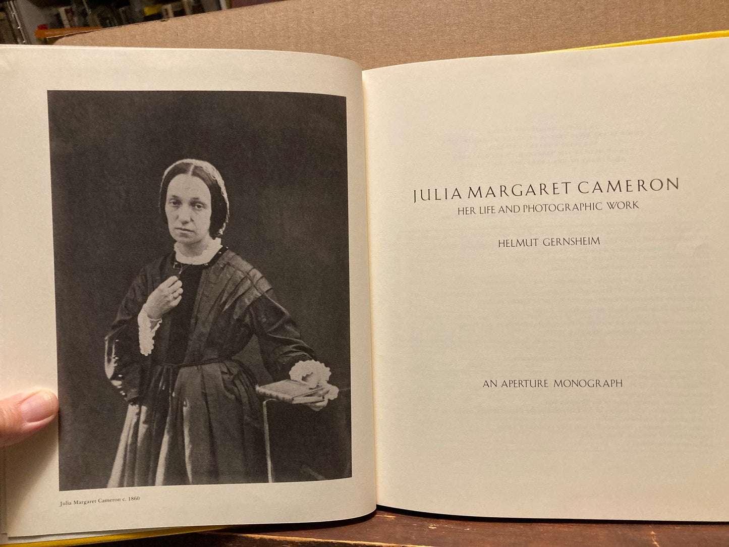 Cameron, Julia Margaret. Julia Margaret Cameron: Her Life and Photographic Work by Helmut Gernsheim.