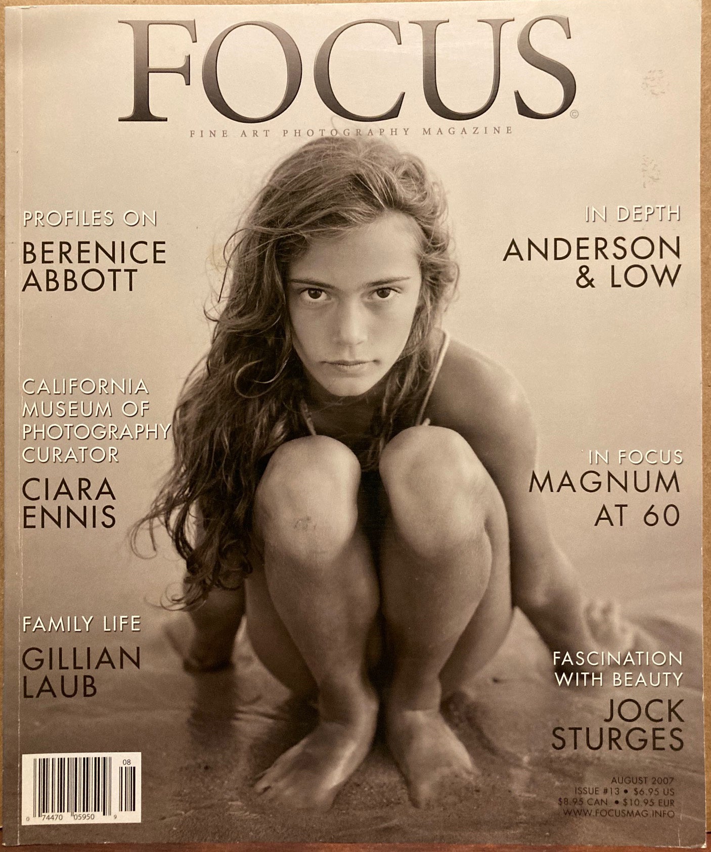 Focus. Fine Art Photography Magazine. Issue #13. August 2007.  Berenice Abbott, et al.