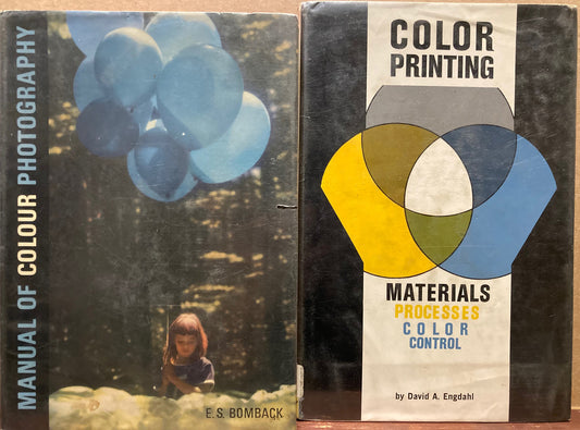 Color. Two hardcover books on color photography: 1. Manual of Colour Photography. 2. Color Printing: Materials, Processes, Color Control.