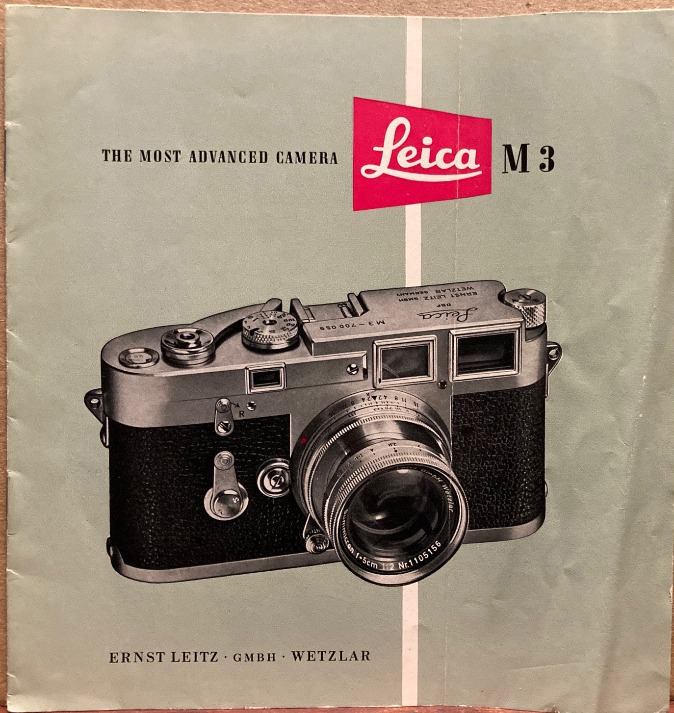 Leica-related items. Leica Manual and Data Book by Willard D. Morgan and Henry M. Lester + 4 brochures.