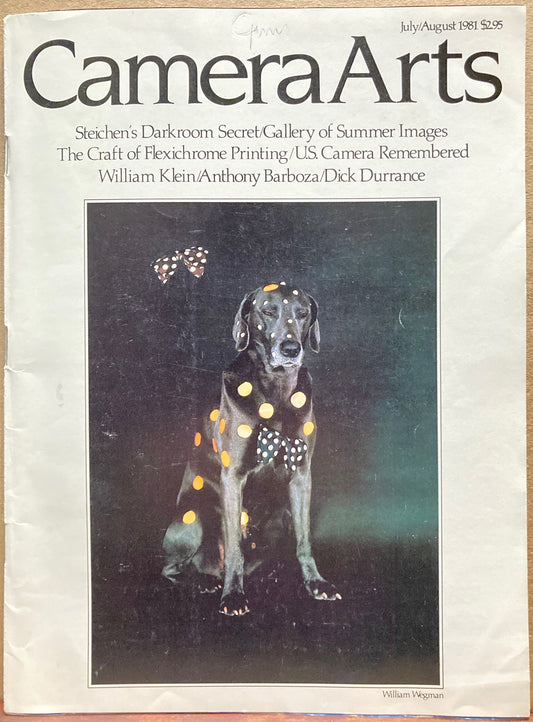 Barboza, Anthony, et al. Camera Arts, July/August 1981. Anthony Barboza, Edward Steichen, Tom Maloney, et al.