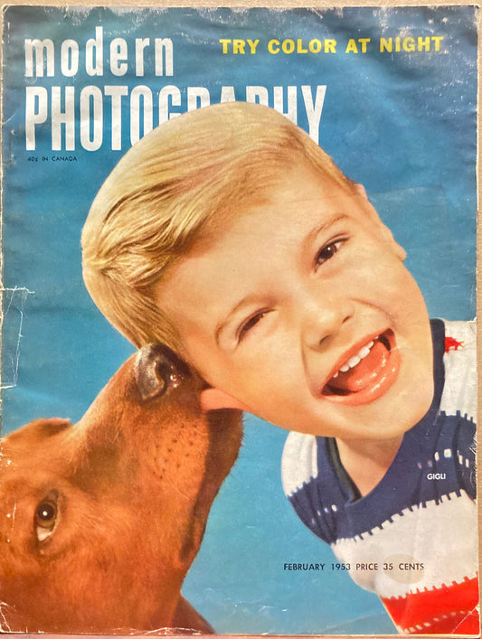 Brandt, Bill. Modern Photography, February 1953.  Includes Bill Brandt feature article.