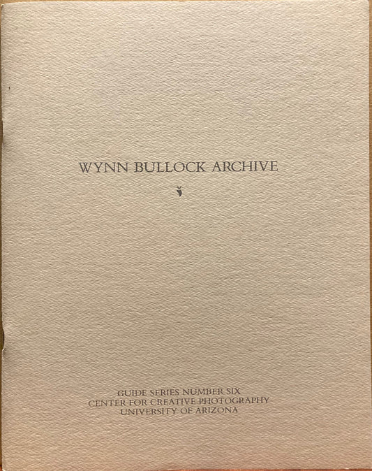 Bullock, Wynn. Wynn Bullock Archive.