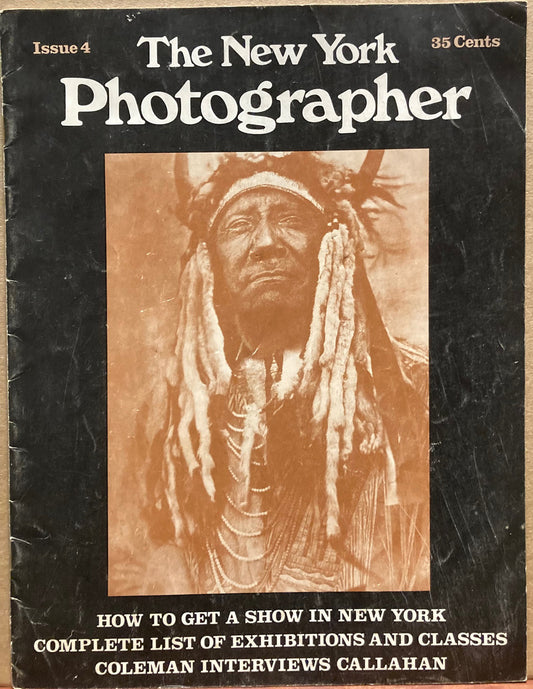 Callahan, Harry. "Harry Callahan: An Interview" by A.D. Coleman in New York Photographer, Issue 4, January 1972, pages 3-6.