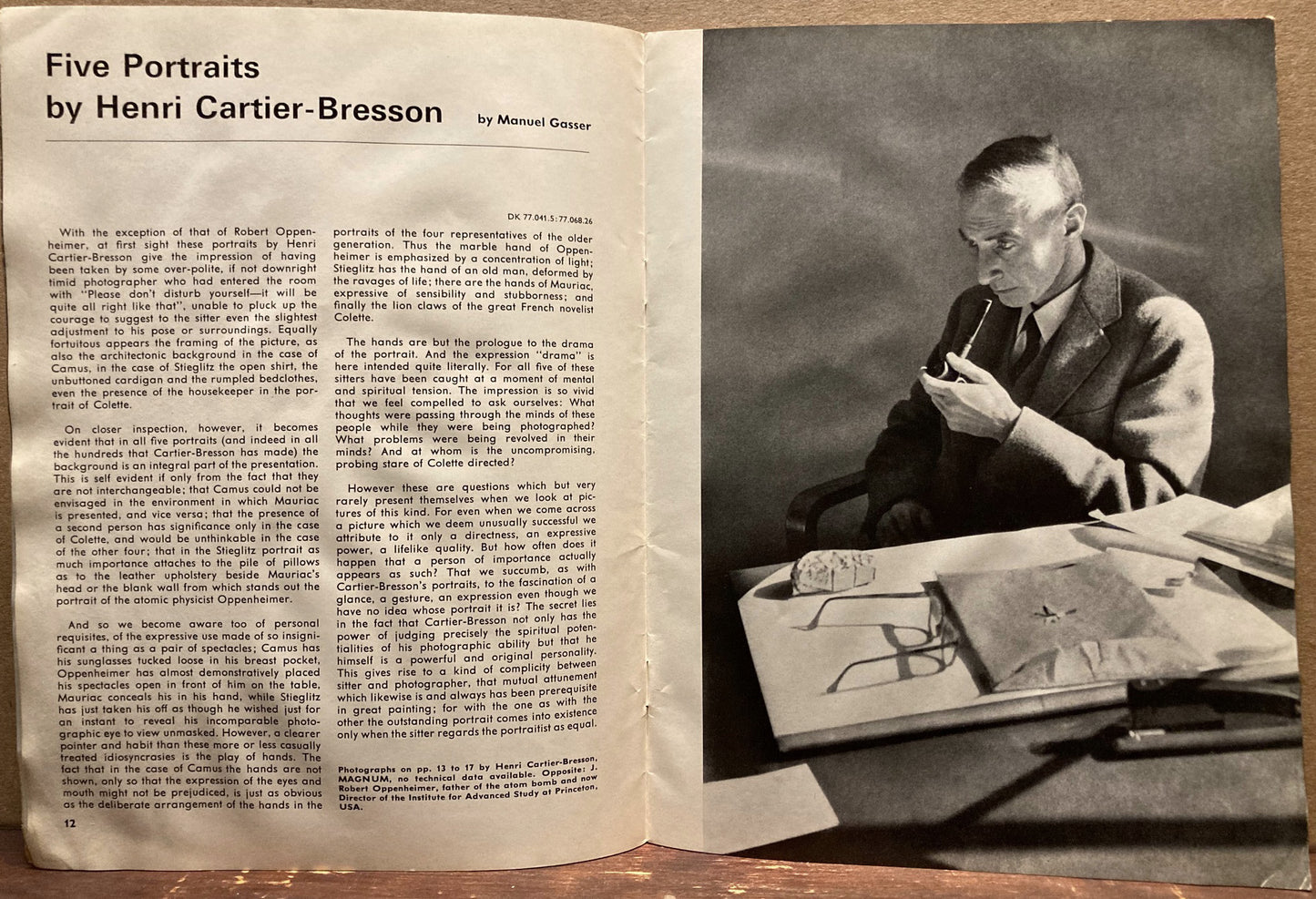 Cartier-Bresson, Henri. "An Exclusive Conversation with Henri Cartier-Bresson"  in Popular Photography, September 1957.