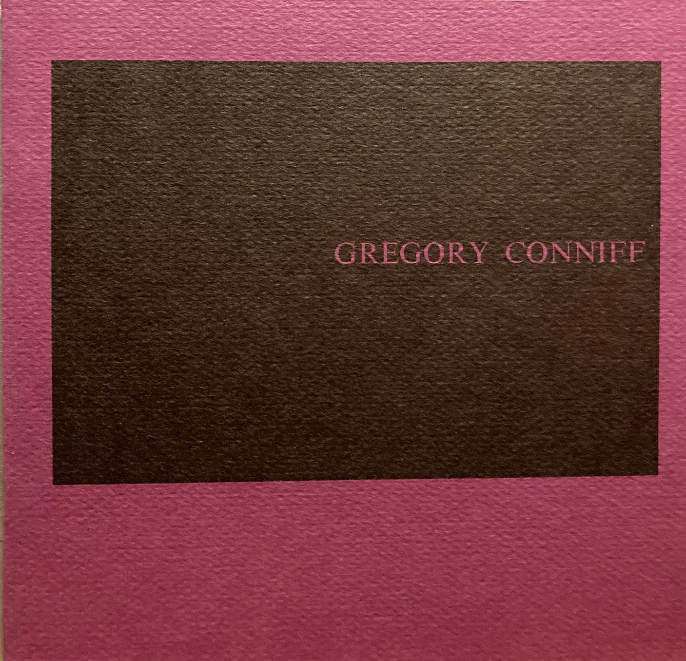 Conniff, Gregory. Gregory Conniff. December 19, 1979 - February 3, 1980.