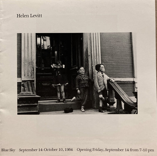 Levitt, Helen. Helen Levitt. September 14-October 10, 1984.