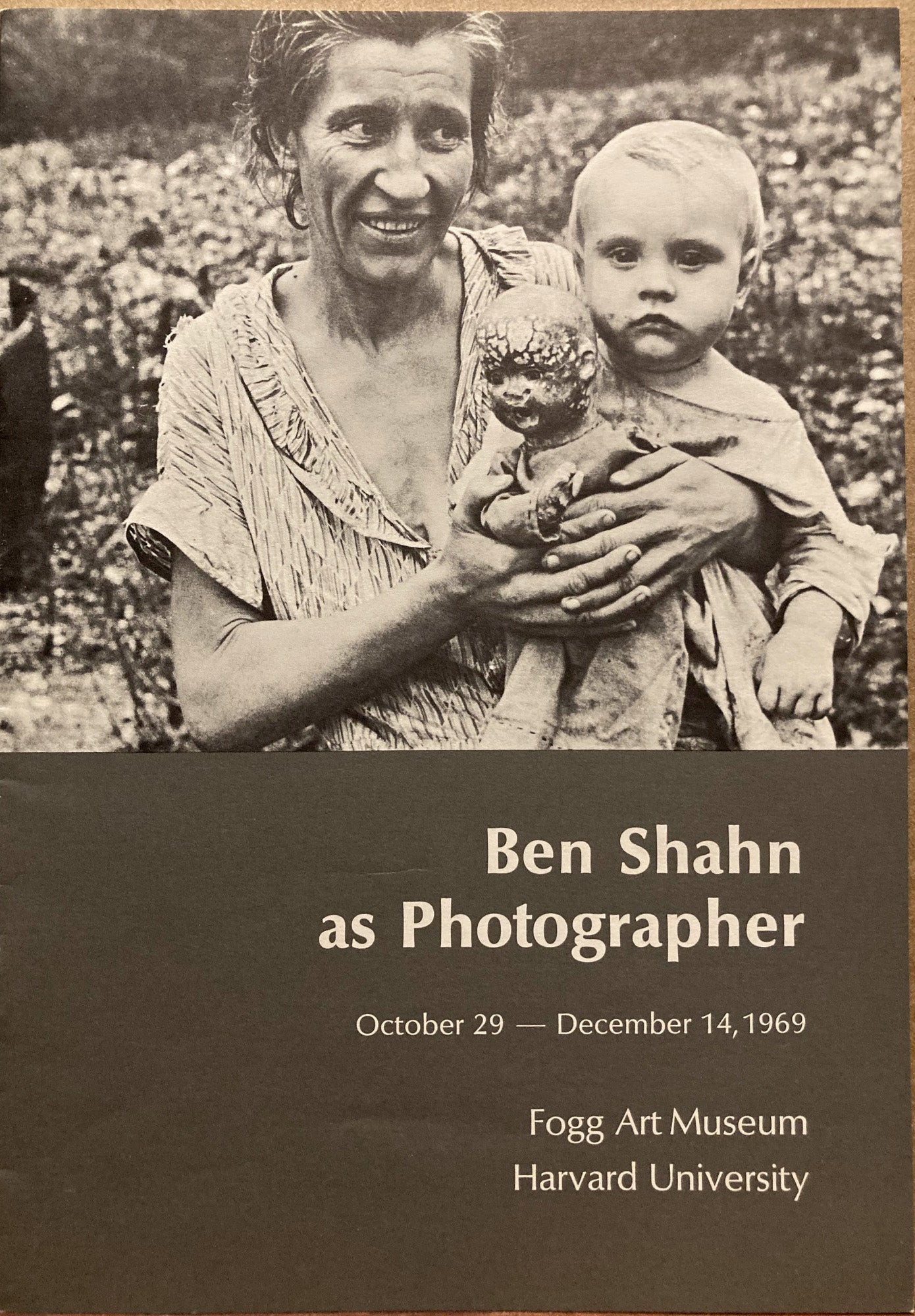 Shahn, Ben. Ben Shahn as Photographer. October 29-December 14, 1969.