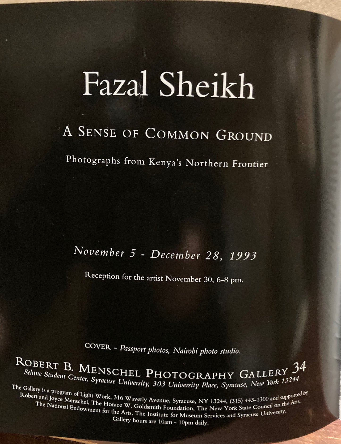 Sheikh, Fazal. Fazal Sheikh: A Sense of Common Ground. Photographs from Kenya's Northern Frontier.