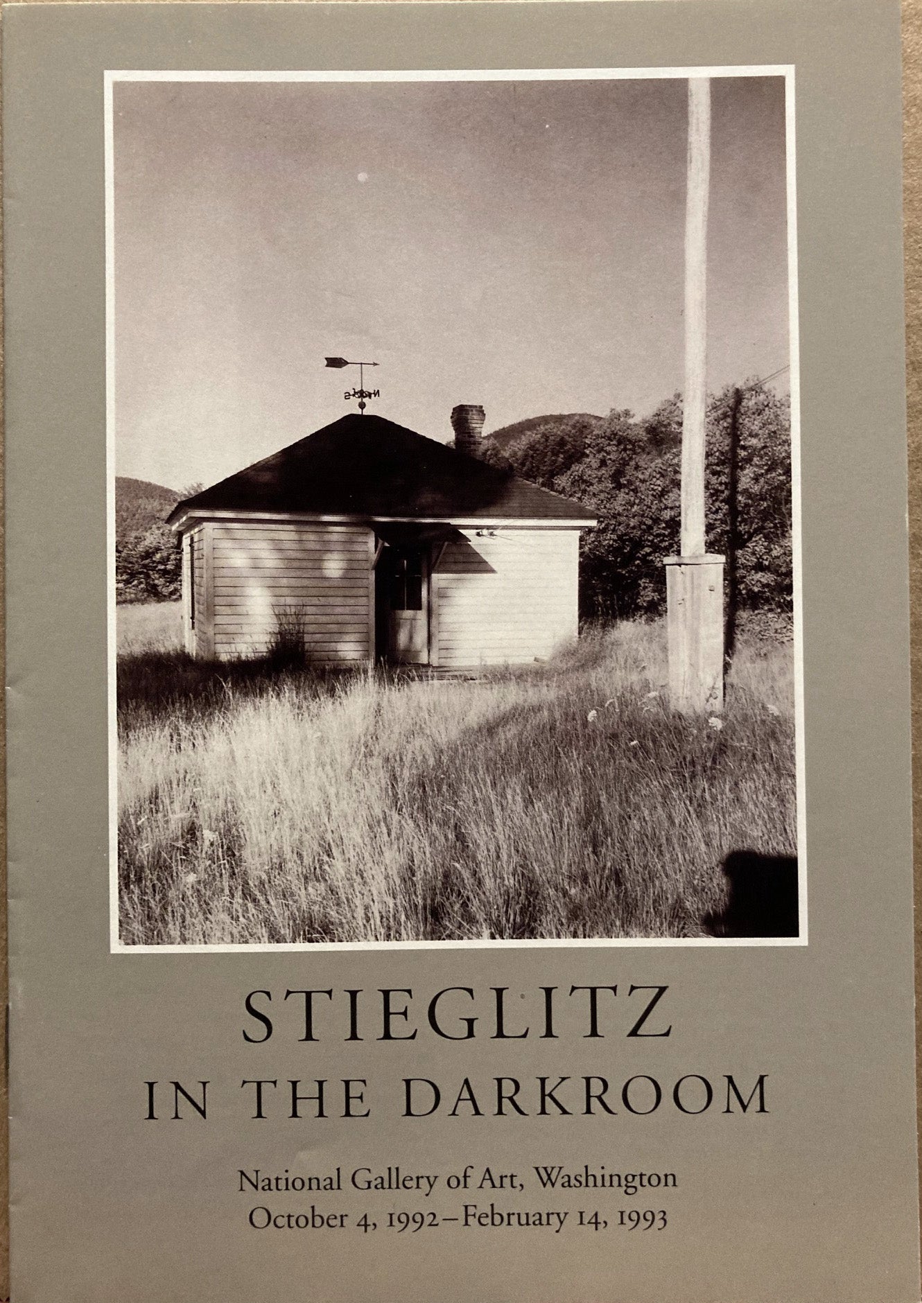 Stieglitz, Alfred. Stieglitz in the Darkroom. October 4, 1992–February 14, 1993. Signed.