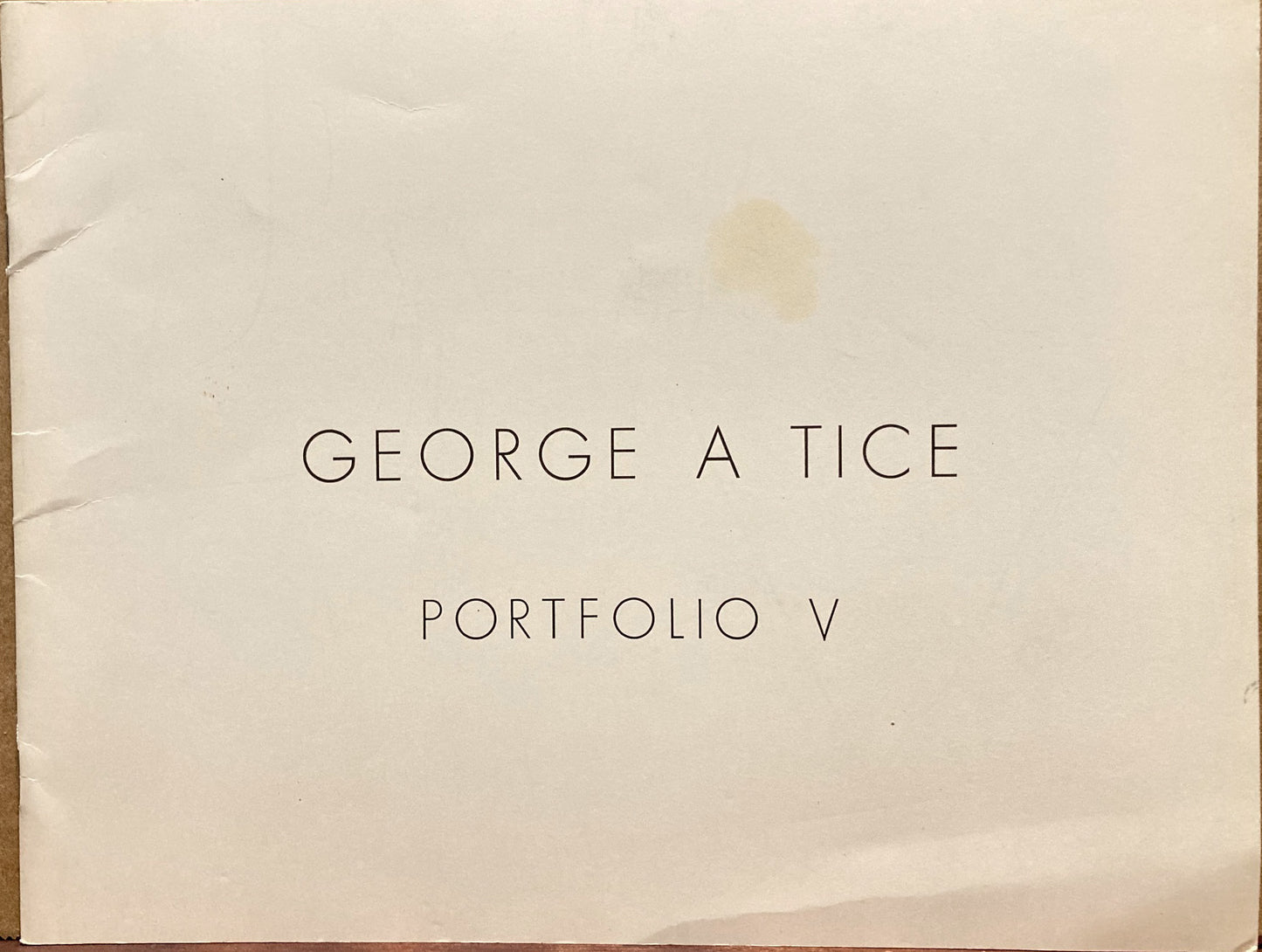 Tice, George. George A. Tice. Portfolio V. Signed.