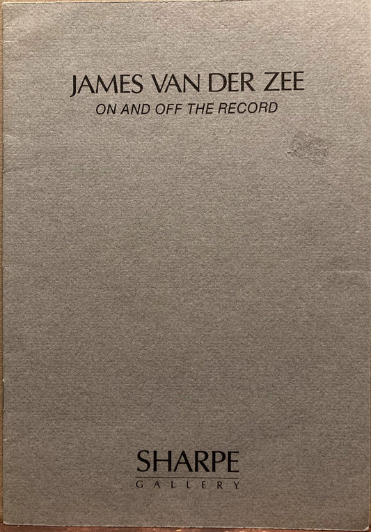 Van Der Zee, James. James Van Der Zee: On and Off the Record.