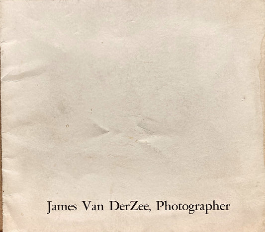 Van Der Zee, James. James VanDerZee, Photographer.