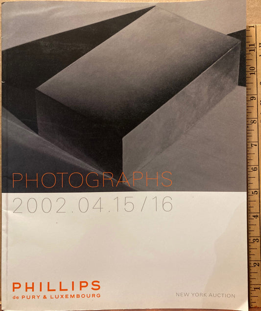 Phillips de Pury & Luxembourg, New York Auction Catalog. Photographs. 2002.04.15/16.  Sale 661.