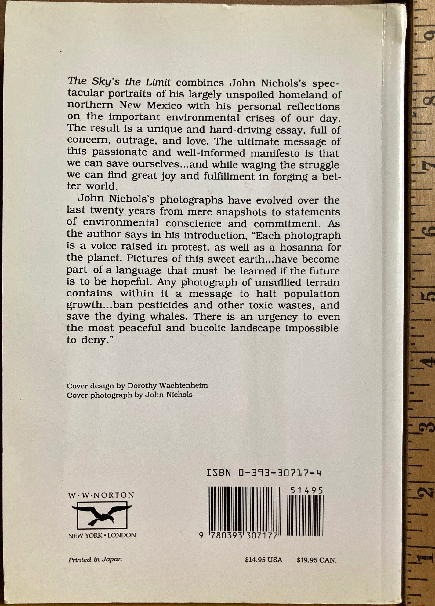 Nichols, John.  The Sky’s the Limit: A Defense of the Earth by John Nichols.