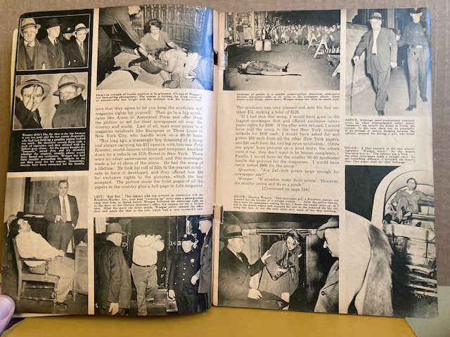 WEEGEE: Top Free-Lance Tells How He Does It. (In Photography Handbook No. 10 1942).