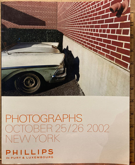 Phillips de Pury & Luxembourg, New York Auction Catalog. Photographs. October 25/26 2002.