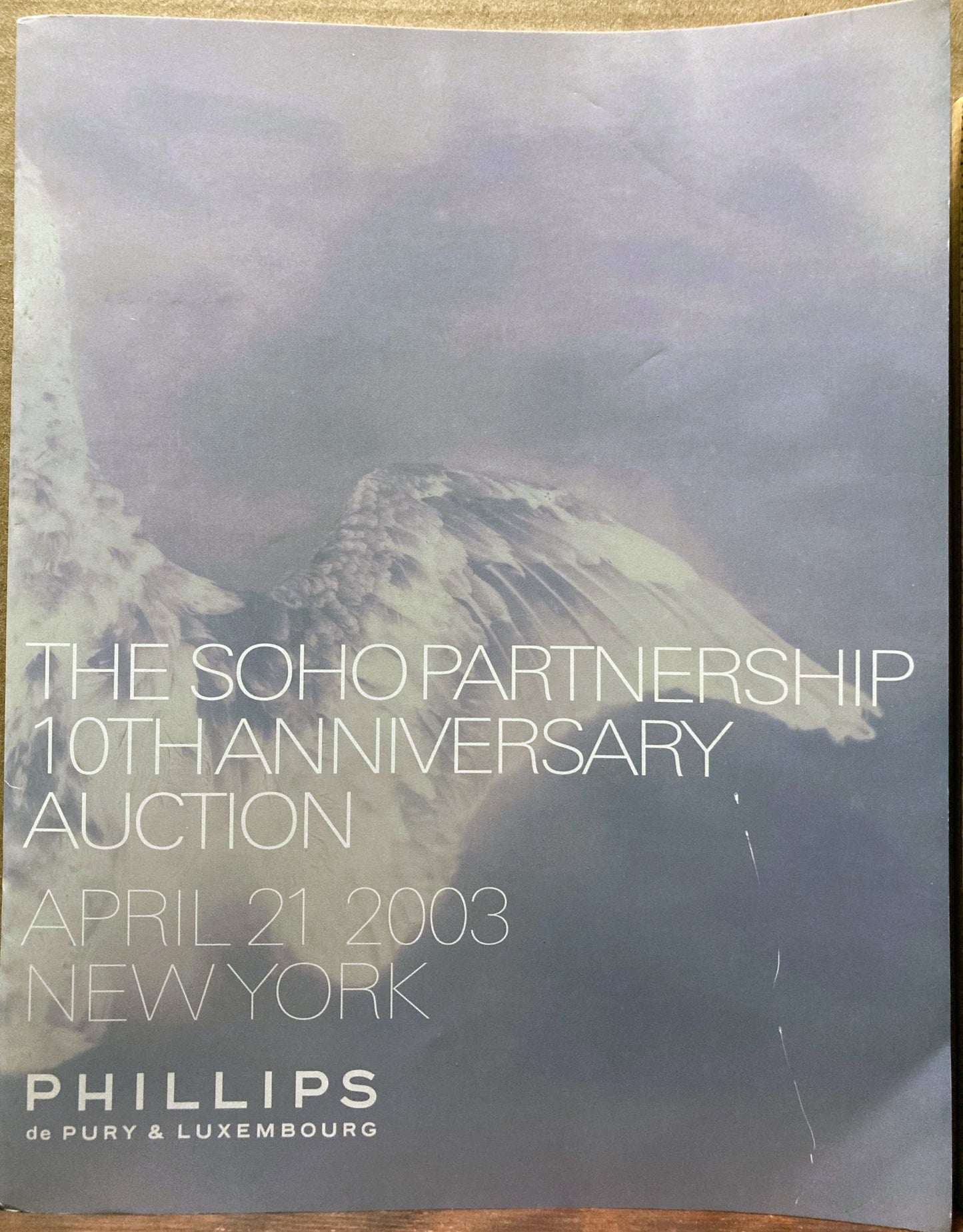 Phillips de Pury & Luxembourg. The SOHO Partnership 10th Anniversary Auction, April 21, 2003.  New York.  Photograph Auction.