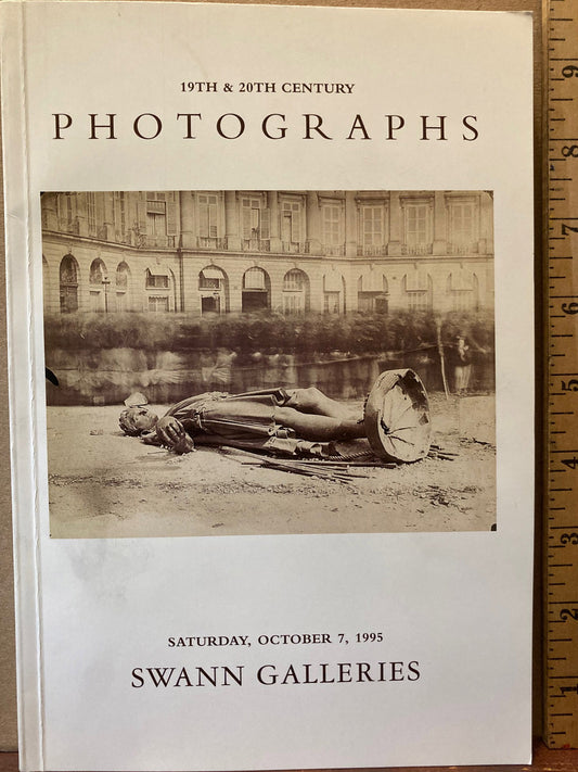 Swann Auction Catalog. 19th & 20th Century Photographs.  October 7, 1995. Sale 1704