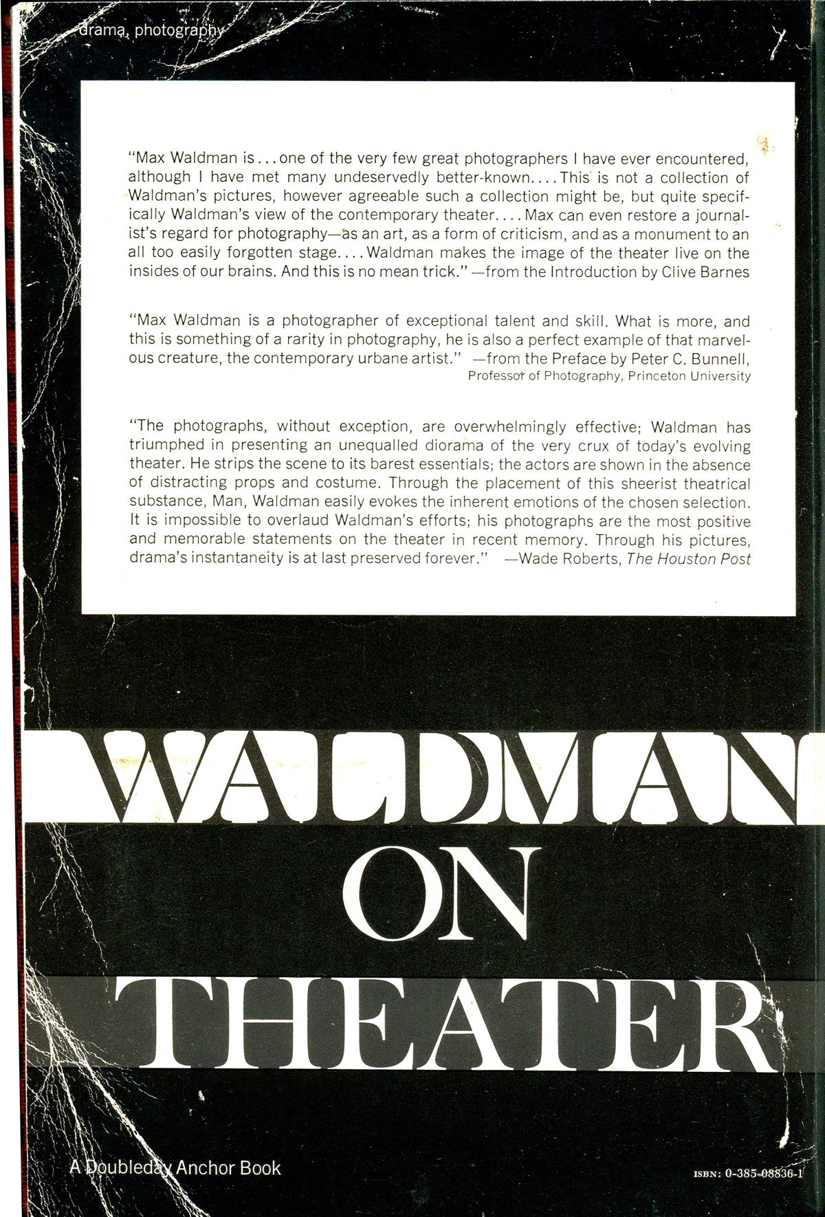 Waldman, Max. Waldman on Theater by Max Waldman.